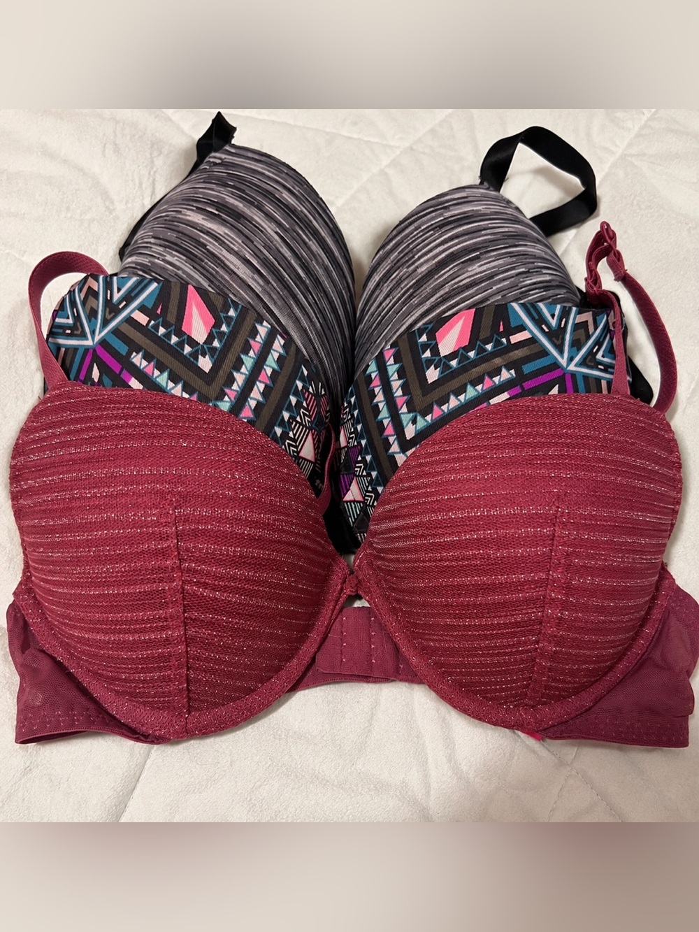 3-PC La Senza + PINK Victoria’s Secret Bra Bundle | 34B + Similar Sizes | Y2K